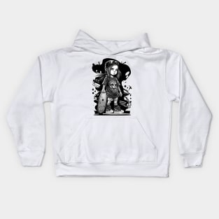 Skater Girl Kids Hoodie